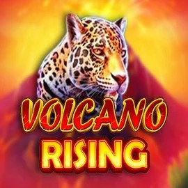 Volcano Rising online game logo by RubyPlay on luckyscapone.com